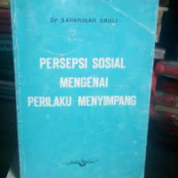 Image of Persepsi Sosial Mengenai Perilaku Menyimpang