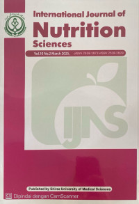 Image of International Journal of Nutrition Sciences Volume 10 Issue 2 Maret 2025