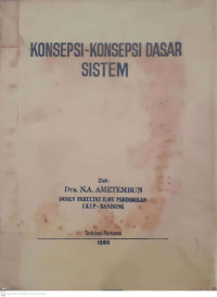 Image of Konsepsi-konsepsi Dasar Sistem