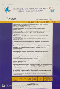 Image of Jurnal Ners dan Kebidanan Indonesia Volume 12 Issue 03 2024
