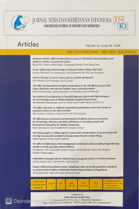 Image of Jurnal Ners dan Kebidanan Indonesia Volume 12 Issue 04 2024