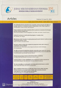 Image of Jurnal Ners dan Kebidanan Indonesia Volume 13 Issue 01 2025