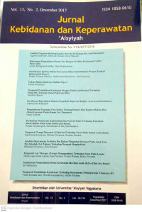 Image of Jurnal Kebidanan dan Keperawatan 'Aisyiyah Vol. 13, No. 2, Desember 2017