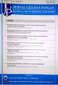 Image of Jurnal Gizi dan Pangan Volume 16, Number 1, March 2021