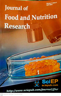 Image of Journal of Food and Nutrition Research Volume 7 Issue 4 April 2019