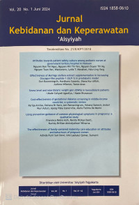 Image of Jurnal Kebidanan dan Keperawatan 'Aisyiyah Vol. 20 No.1 Juni 2024