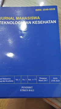 Image of Jurnal Mahasiswa Teknologi dan Kesehatan. vol 1. No 1