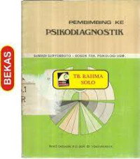Image of Pembimbing ke Psikodiagnostik  eds ll