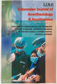 Image of Indonesian Journal of Anesthesiology and Reanimation Vol. 3 No. 2 2021
