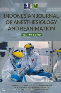 Image of Indonesian Journal of Anesthesiology and Reanimation Vol. 4 No. 1 2022