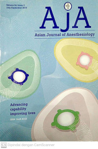 Image of AJA : Asian Journal of Anesthesiology Volume 56, Issue 3 July-September 2018