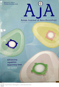 Image of AJA : Asian Journal of Anesthesiology Volume 57, Issue 4 October-December 2019