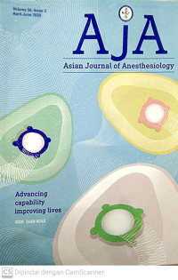 Image of AJA : Asian Journal of Anesthesiology Volume 58, Issue 2 April-June 2020