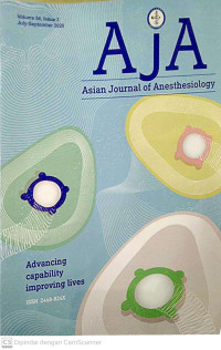 Image of AJA : Asian Journal of Anesthesiology Volume 58, Issue 3 October-December 2020