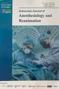 Image of Indonesian Journal of Anesthesiology and Reanimation Vol. 7 No. 2 2025
