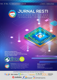 Image of Jurnal RESTI (Rekayasa Sistem dan Teknologi Informasi) Volume 8 No. 6 Tahun 2024