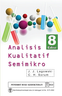 Image of Analisis Kualitatif Semimikro. edisi.8