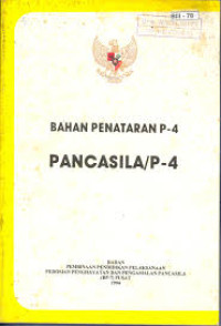 Image of Bahan Penataran P-4 Pancasila/P-4