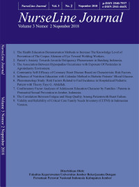 Image of NurseLine Journal Volume 3 No 2 November 2018