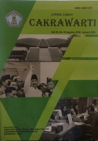 Image of Jurnal Ilmiah Cakrawarti Vol. 01, No. 02 Agustus 2018 – Januari 2019
