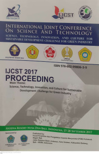 Image of Prosiding: Proceedings of the 2nd International Joint Conference on Science and technology (IJCST) 2017 Theme: 