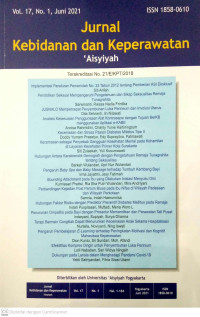 Image of Jurnal Kebidanan dan Keperawatan 'Aisyiyah Vol. 17, No. 1, Juni 2021