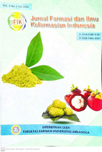 Image of JURNAL FARMASI DAN ILMU KEFARMASIAN INDONESIA, VOL. 3 N0 1 Juli 2016