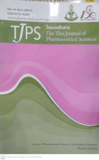 Image of Thai Journal Of Pharmaceutical Sciences (TJPS) Vol. 41 No. 2 (2017)