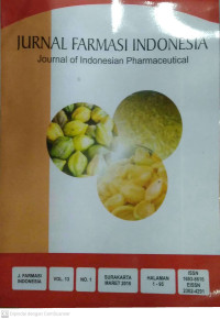 Image of Jurnal Farmasi Indonesia, Journal Of Indonesian Pharmaceutical, Vol. 13, No.1 Maret 2016