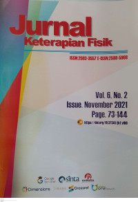 Image of Jurnal Keterapian Fisik Vol 6, No. 2 November 2021
