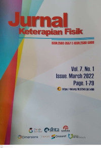 Image of Jurnal Keterapian Fisik Vol 7, No. 1 March 2022