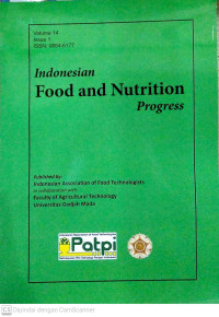 Image of Indonesia Food and Nutrition Progress Volume 14 Issue 1 2017