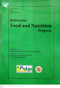 Image of Indonesia Food and Nutrition Progress Volume 15 Issue 1 2018