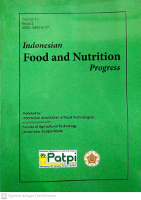 Image of Indonesia Food and Nutrition Progress Volume 15 Issue 2 2018