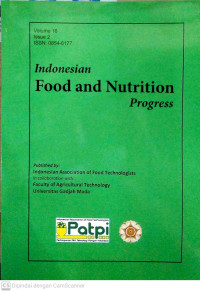 Image of Indonesia Food and Nutrition Progress Volume 16 Issue 2 2019