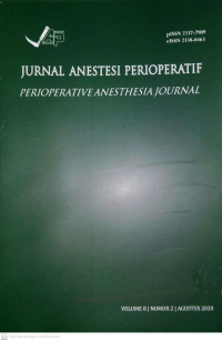 Image of Jurnal Anestesi Perioperatif (Perioperative Anesthesia Journal) Volume 8 Nomor 2 Agustus 2020