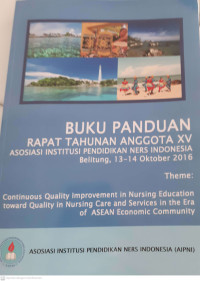 Image of Buku Panduan Rapat Tahunan Anggota XV Asosiasi Institusi Pendidikan Ners Indonesia