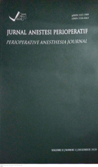 Image of Jurnal Anestesi Perioperatif (Perioperative Anesthesia Journal) Volume 8 Nomor 3 Desember 2020