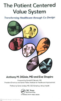Image of The Patient Centered Value System . Transforming Healthcare through Co-Design
