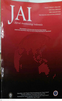 Image of JAI : Jurnal Anestesiologi Indonesia Volume 13 Nomor 1 Maret 2021