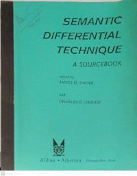 Image of Semantic Diferential Technique. A Sourcebook