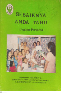 Image of Sebaiknya anda Tahu Bagian Pertama