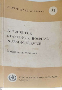 Image of A Guid for Staffing a Hospital Nursing Service