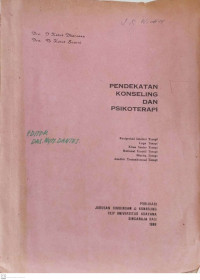 Image of Pendekaatan Konseling dan Psikoterapi