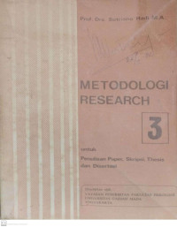 Image of Metodologi Research untuk Penulisan Paper, Skripsi, Thesis dan Disertasi