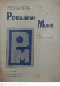 Image of Pengantar Pengajaran Modul