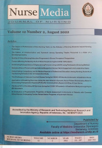 Image of Nurse Media Journal of Nursing (Volume 12 Number 2, August 2022)