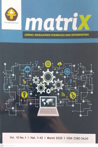 Image of MatriX : Jurnal Manajemen Teknologi dan Informatika