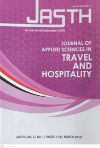 Image of JASTH : Journal of Applied Sciences on Travel and Hospitality