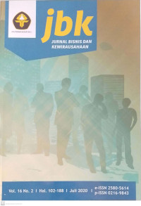 Image of Jurnal Bisnis dan Kewirausahaan Vol 16, No 2, Juli 2020